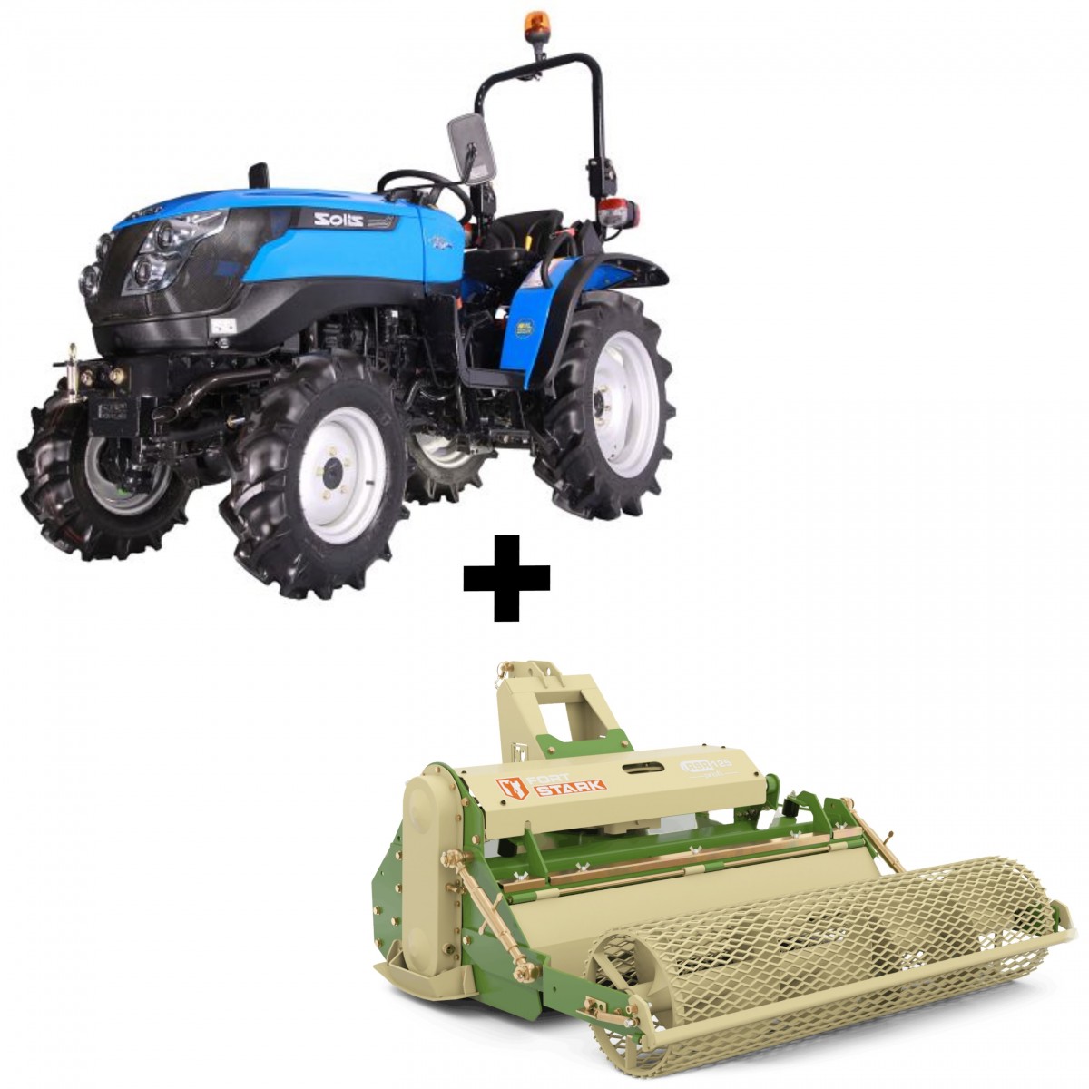 Traktorek Solis 26 + glebogryzarka separacyjna RSR 125